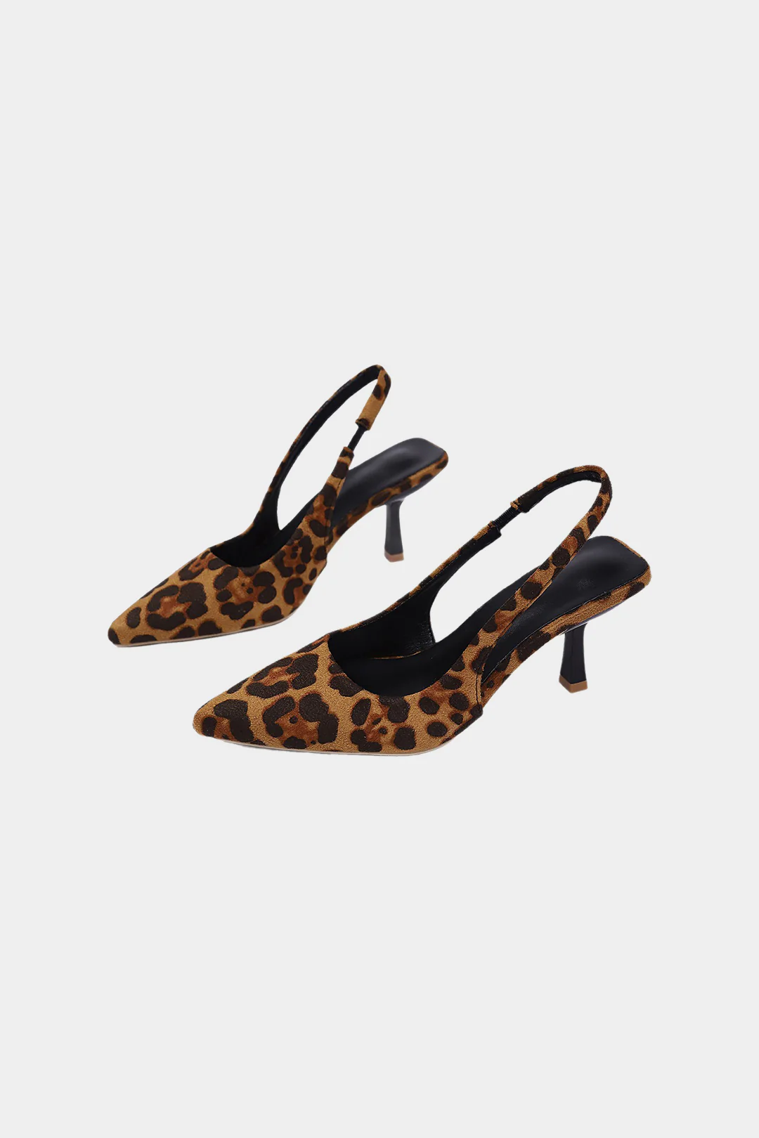 Leopard Print Pointed Toe Heels