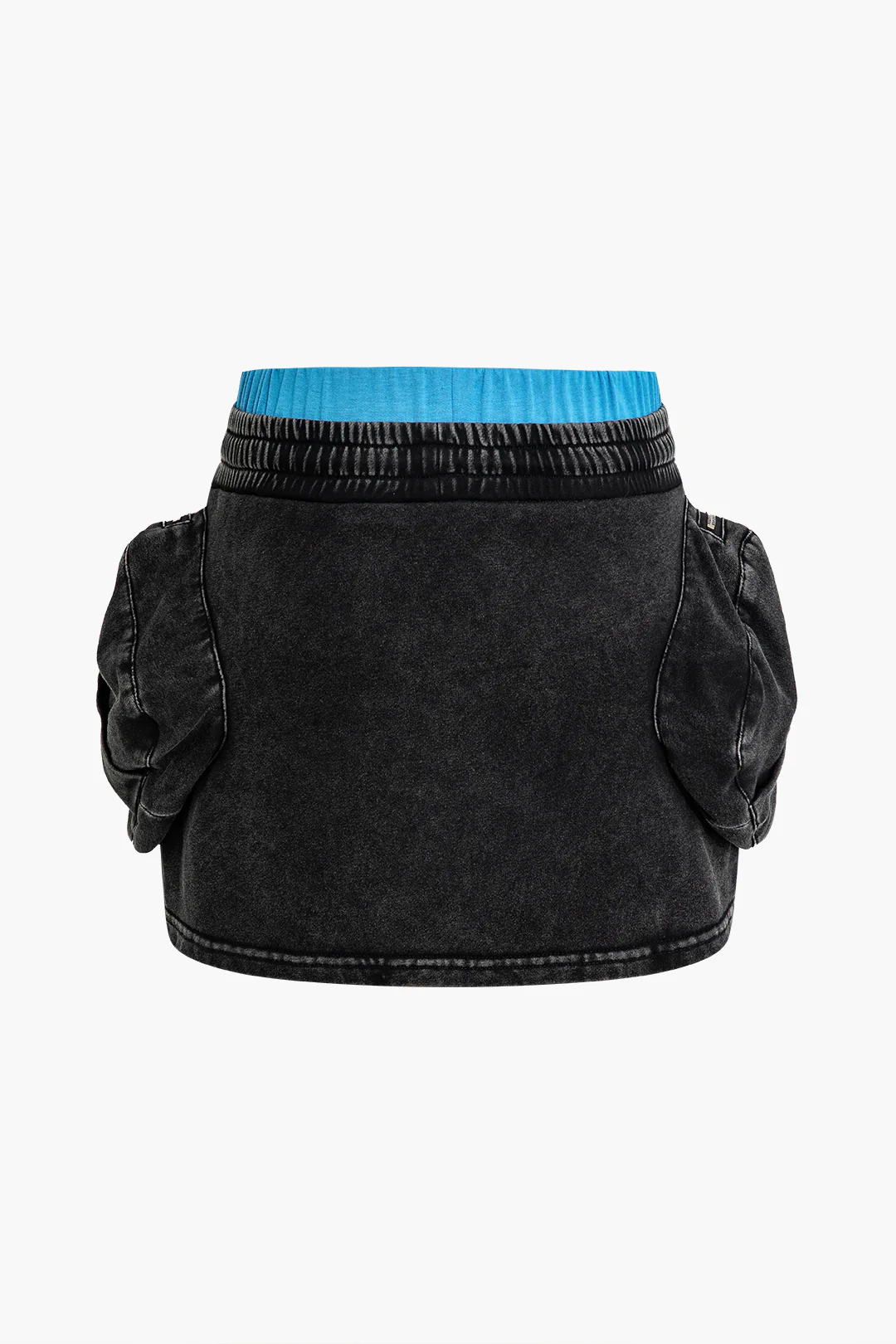 Pocket Drawstring Mini Skirt - Image 3