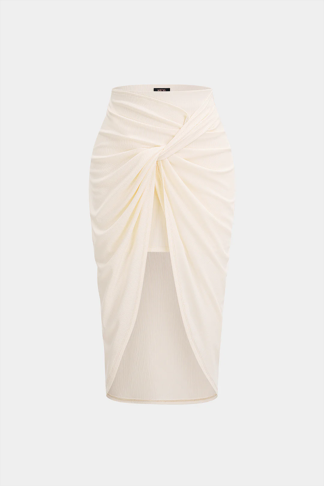 Twist Knot Split Midi Skirt