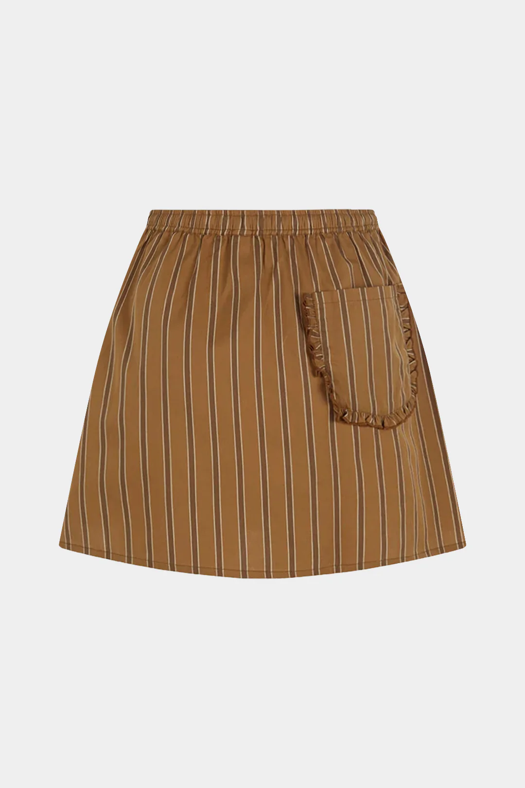 Stripes Print Button Tie-Up Skirt - Image 2