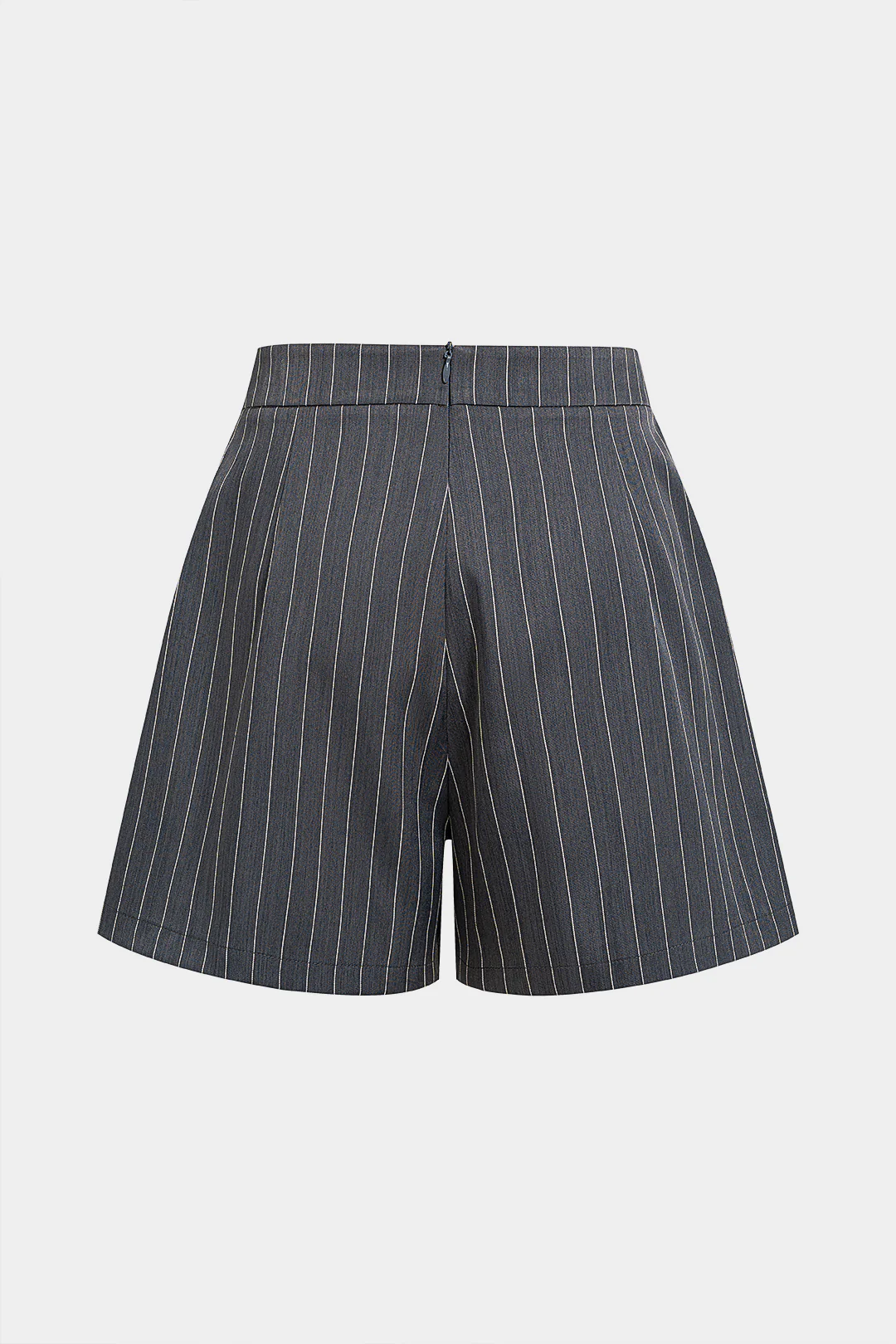 Striped Patchwork Lace Pocket High Waist Shorts - Image 3