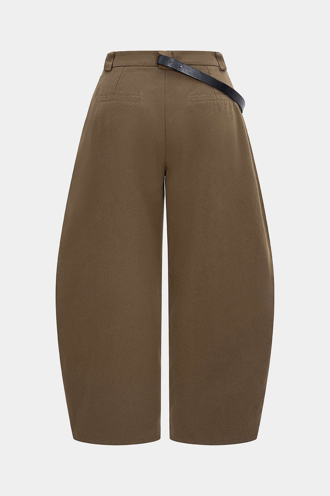 Plus Size Metallic Asymmetrical Trousers - Image 2