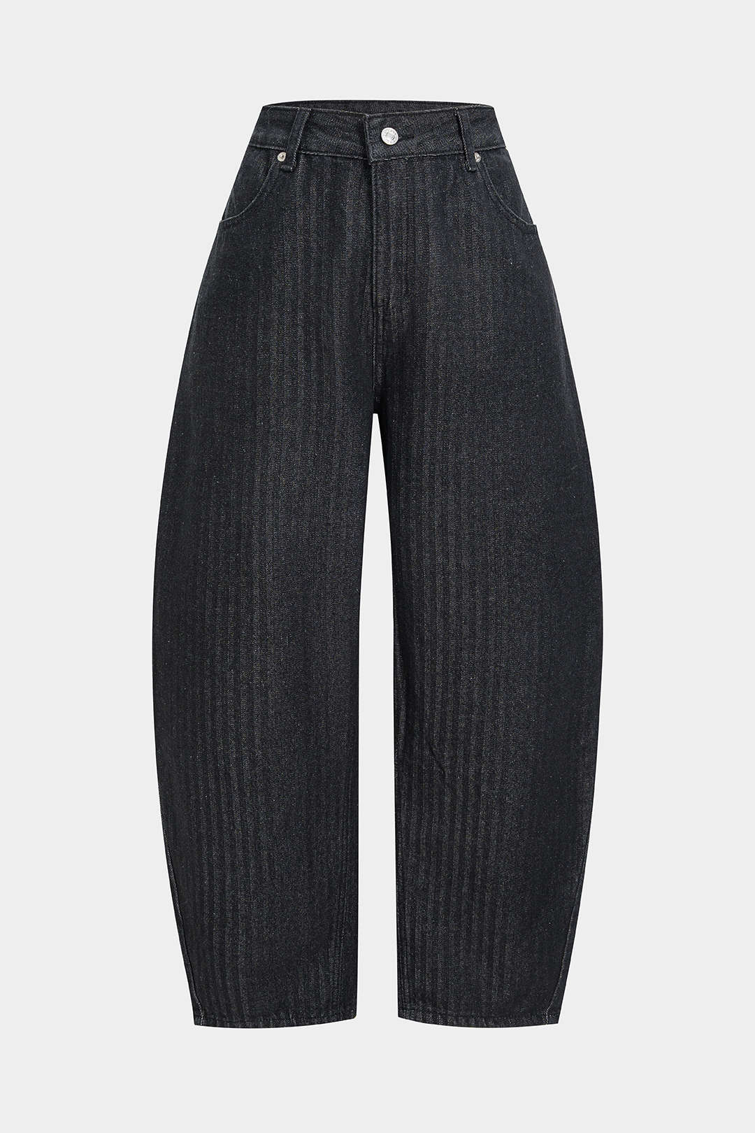 Denim Solid Wide Leg Pants