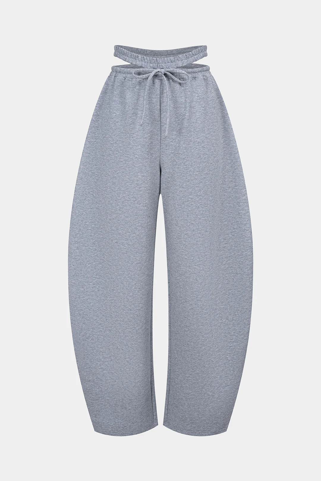 Shirred Drawstring Hollow Out Pants