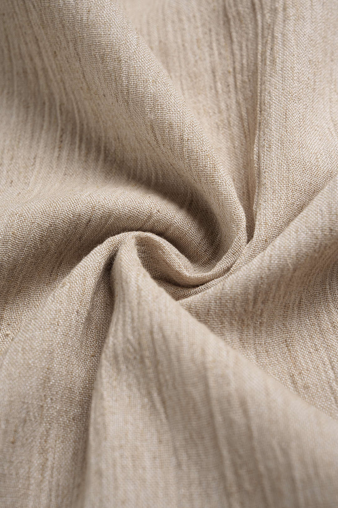 Linen Tie-Up Double Waistband Ruched Pants - Image 4