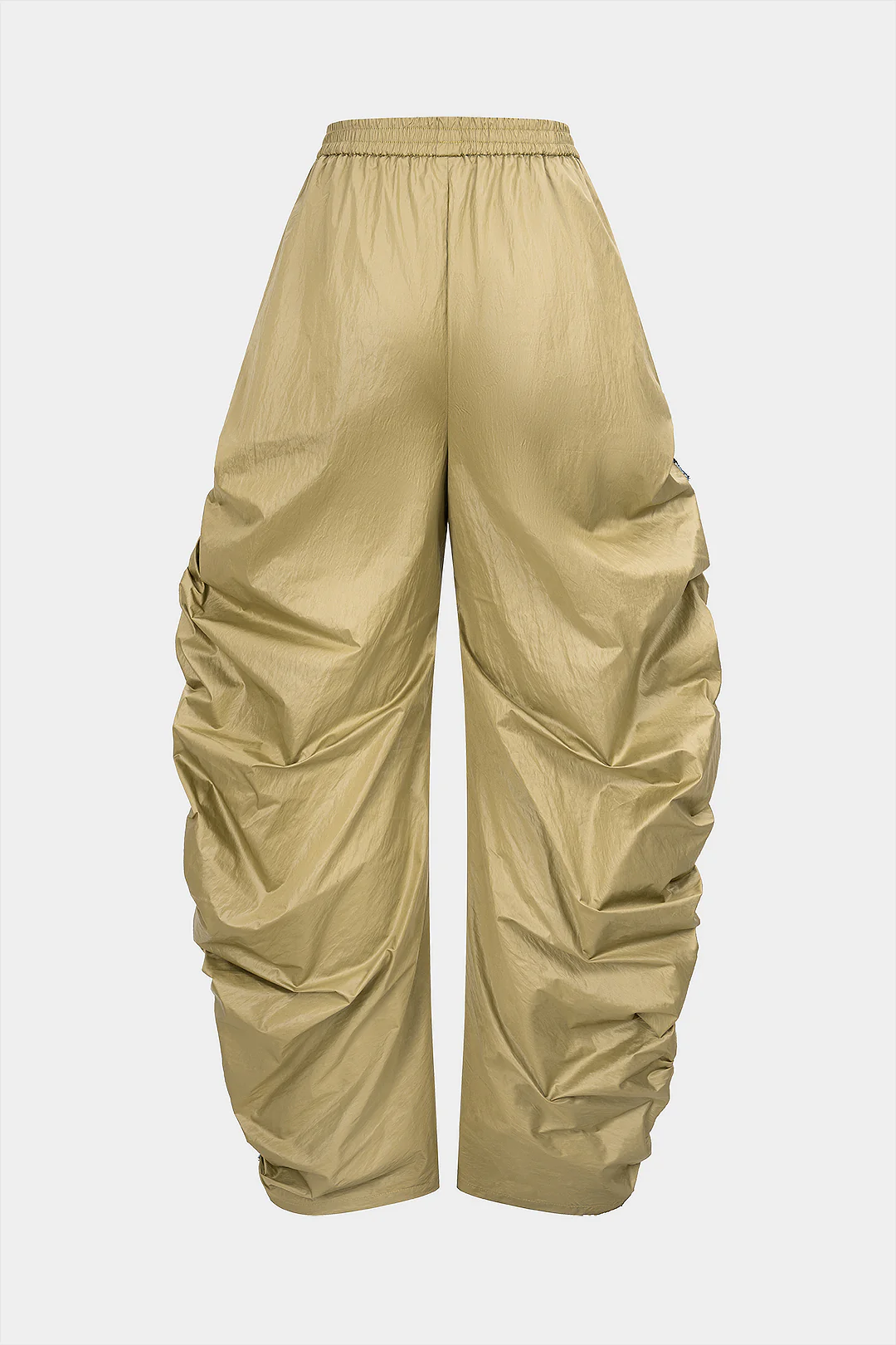 Lace Patchwork Ruched High Waist Pants - Image 2