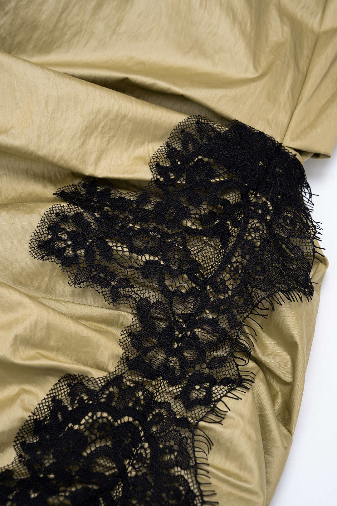 Lace Patchwork Ruched High Waist Pants - Image 3