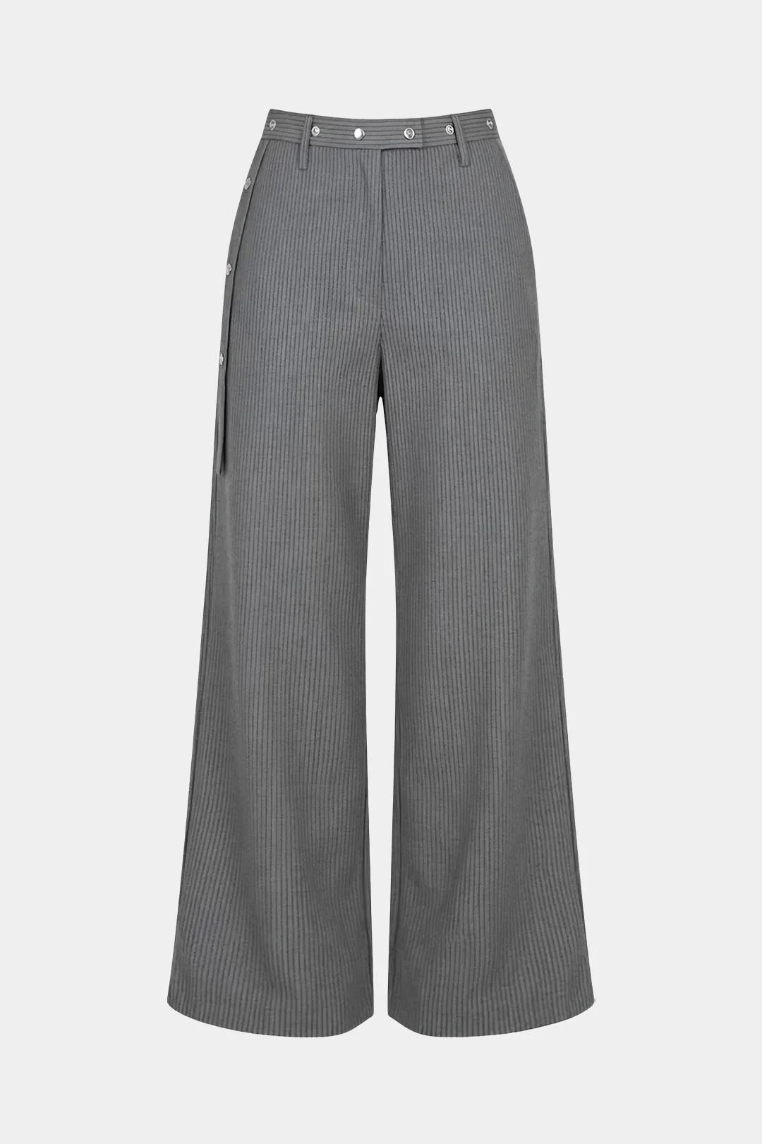 Belted Pocket Wide Leg Pants