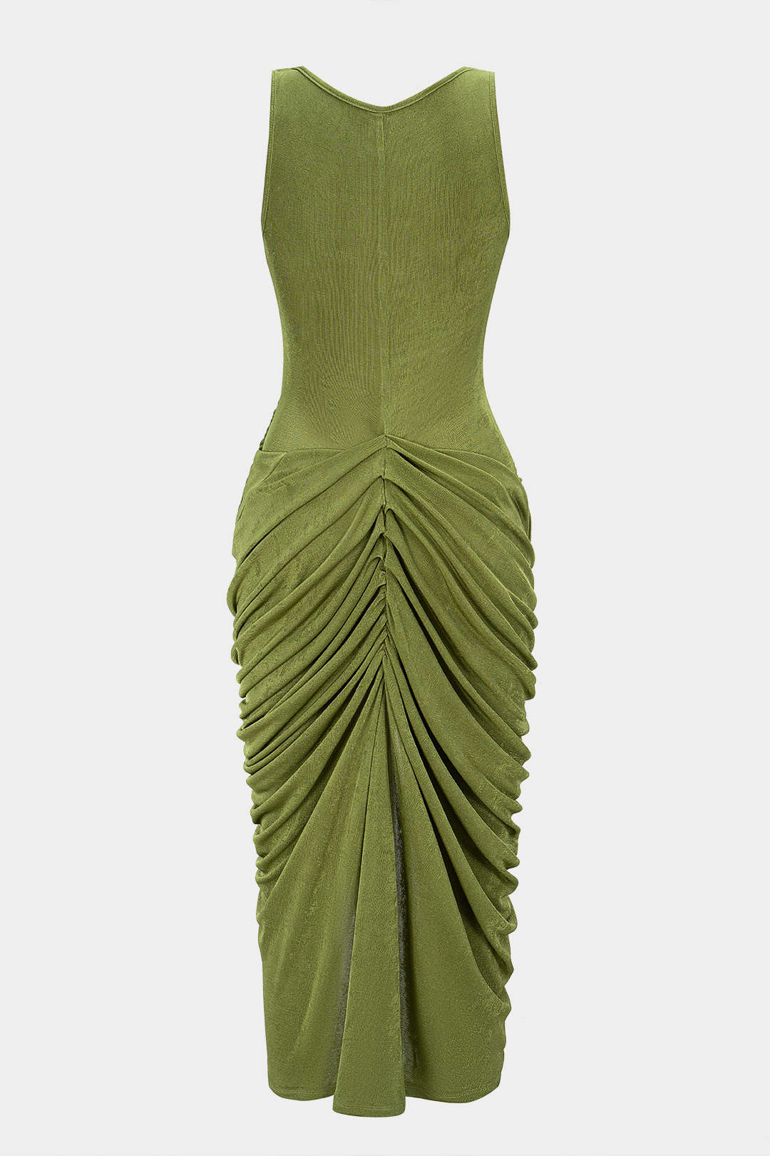 Round Neck Sleeveless Midi Dress - Image 2