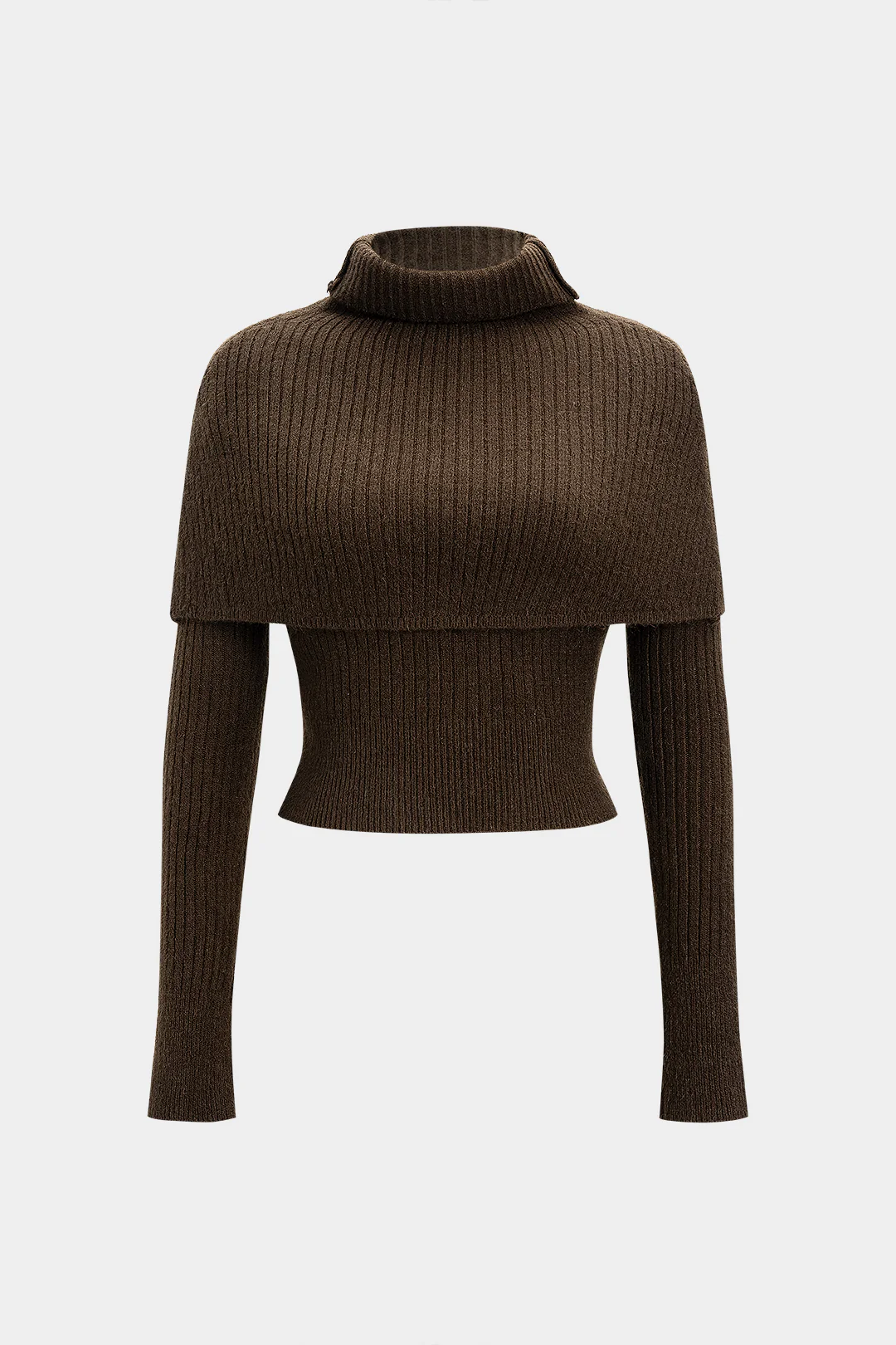 Sweater High Collar Long-Sleeve Top