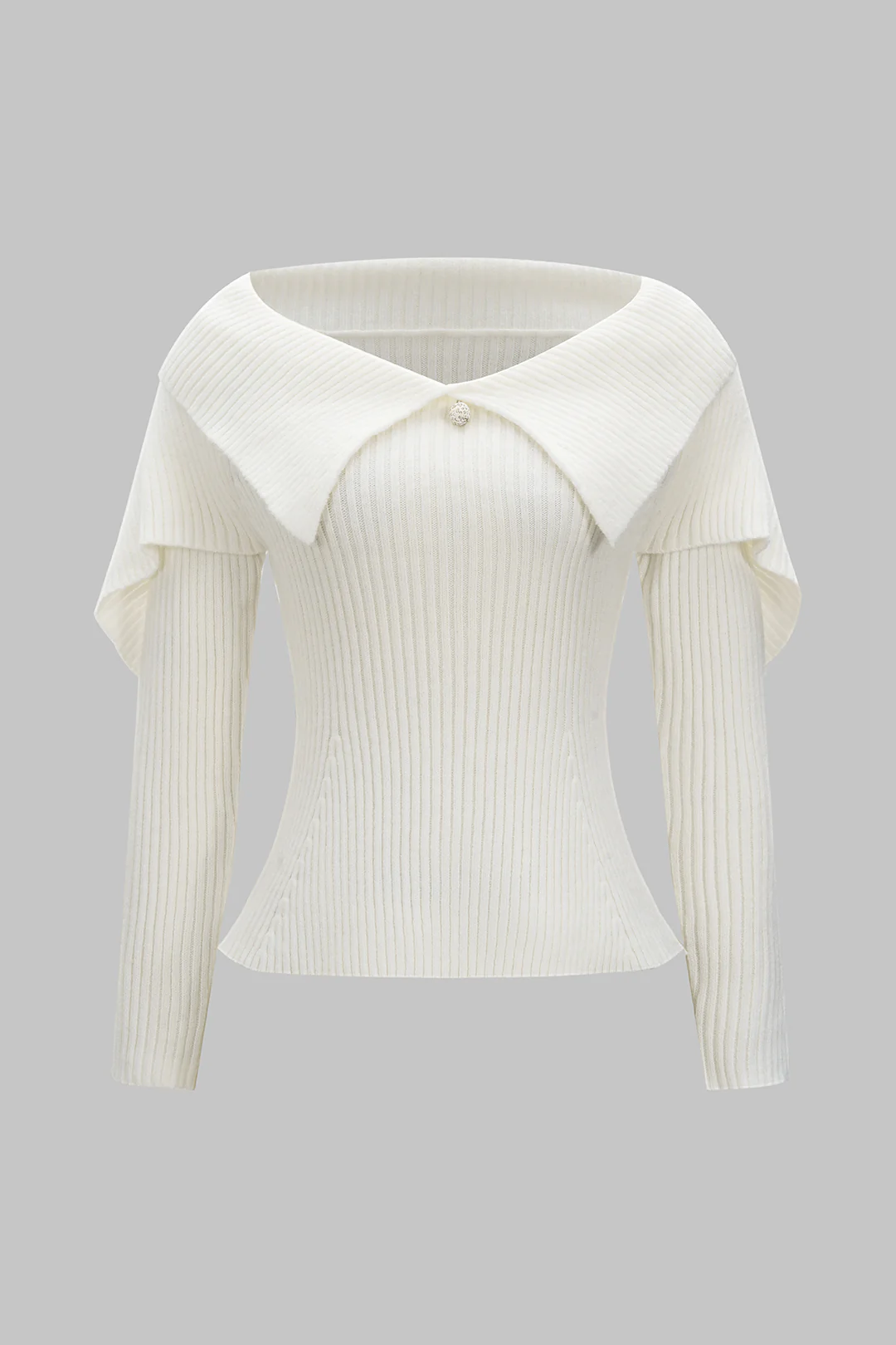 Knit Ribbed Long-Sleeve Top