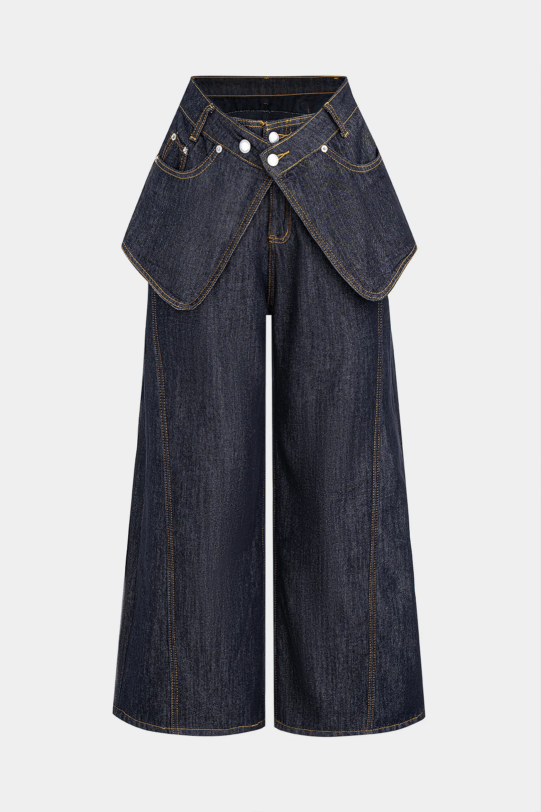 Denim High Waist Wide Leg Jeans