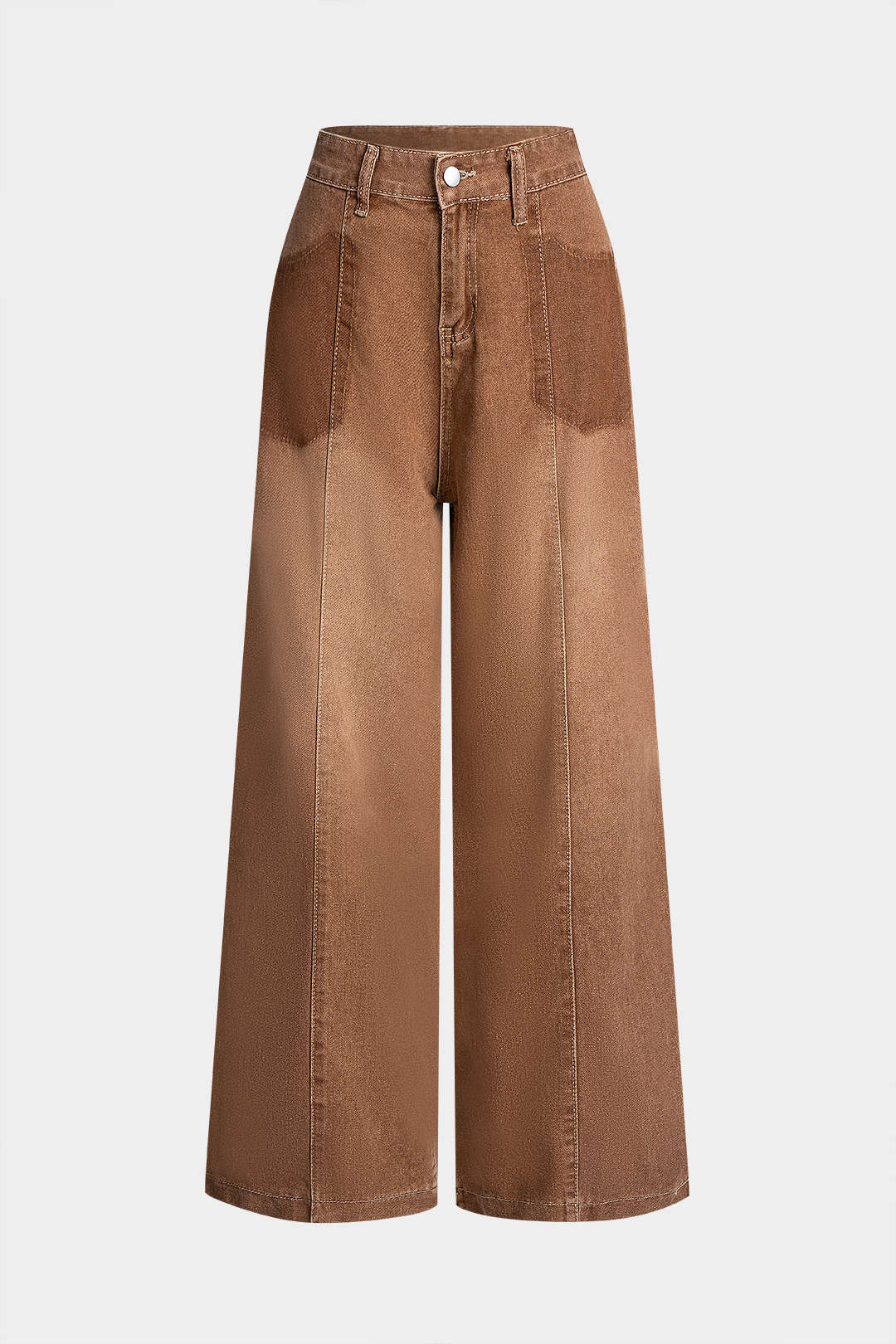 Denim High Waist Wide Leg Jeans