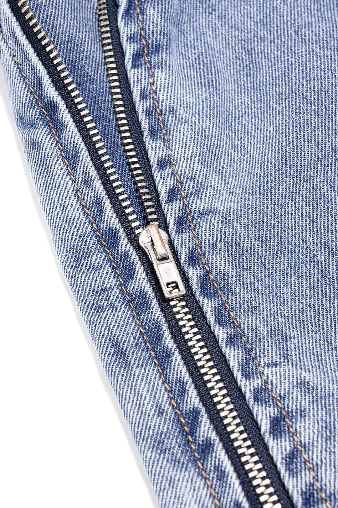 Denim Asymmetrical Skirt - Image 3