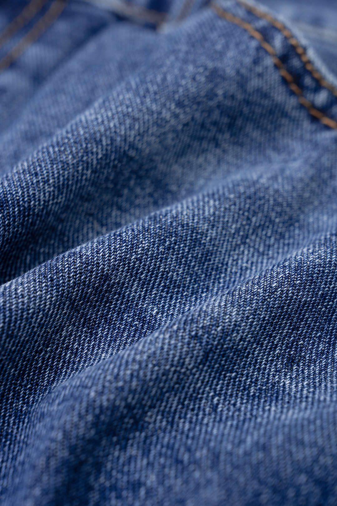 Denim Eyelet Cuffed Skirt - Image 4