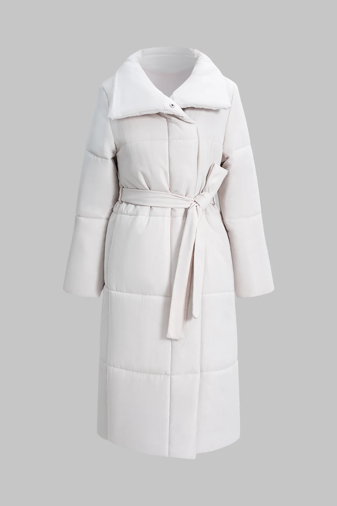 Lapel Tie-Front Coat