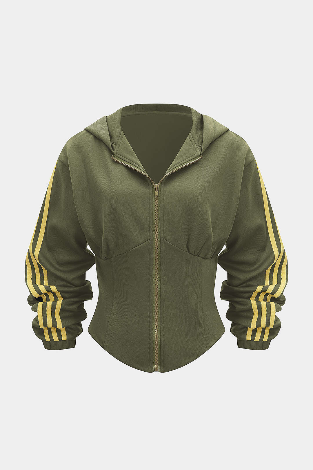 Contrast Zipper Hoodie - Image 13
