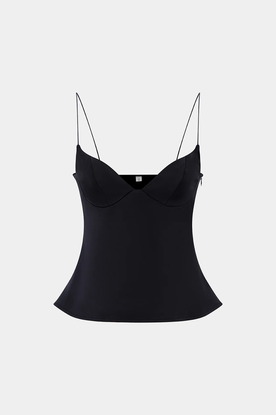Solid Zipper Slip Sleeveless Cami Top