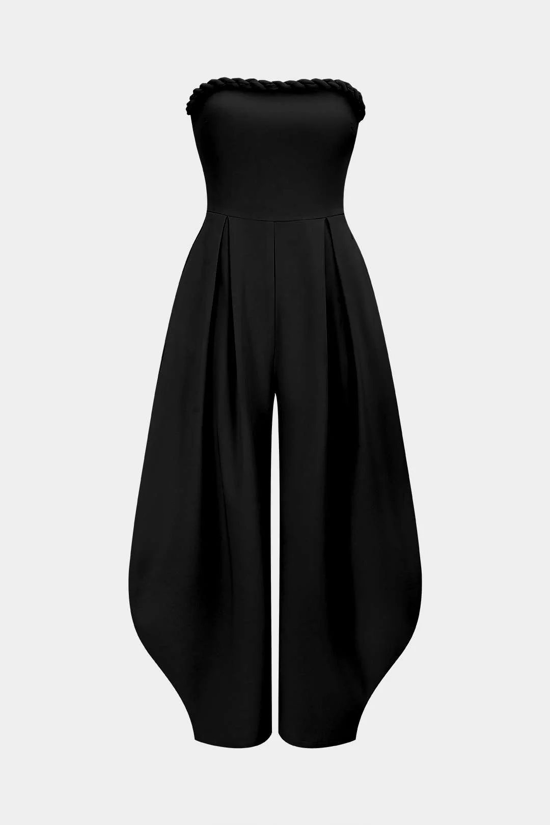 Twist Knot Strapless Sleeveless Wide Leg Jumpsuit - Image 7
