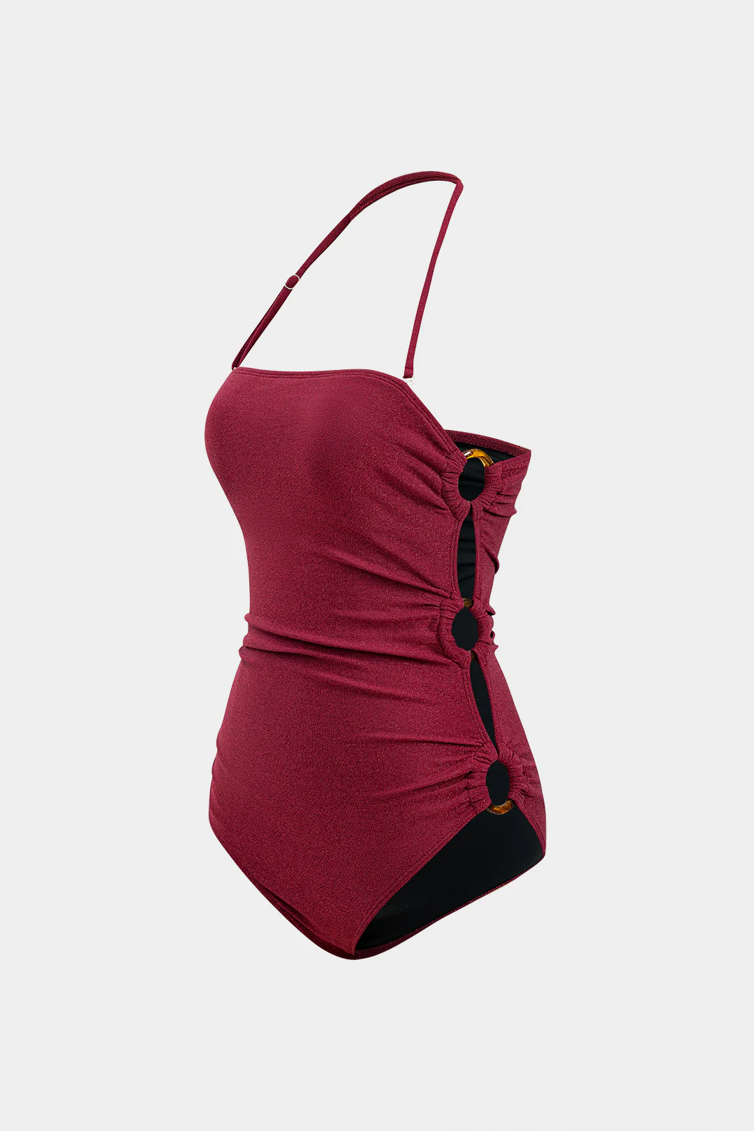 Asymmetrical Cut Out Swimsuit - Image 2