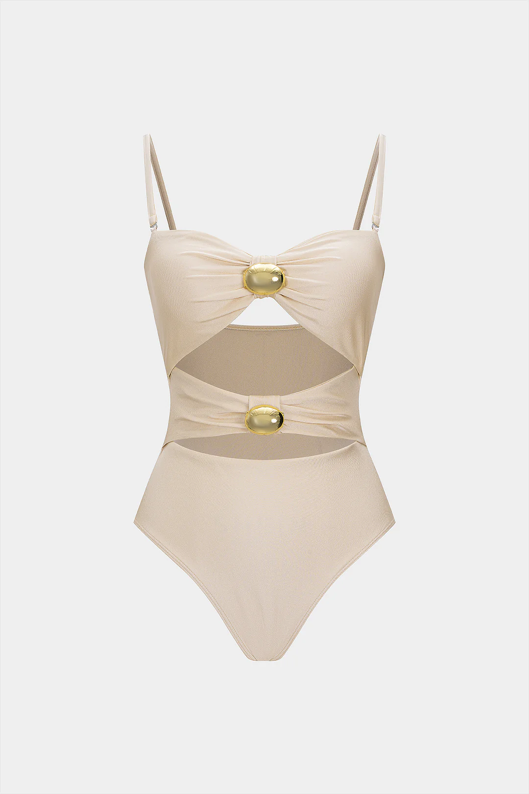 Metallic Cut Out Swimsuit
